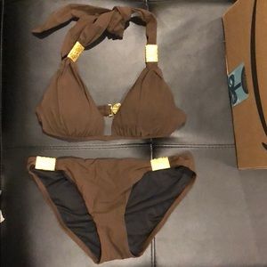 Brown Victoria’s Secret bikini